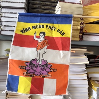 CỜ VẪY IN HÌNH PHẬT ĐẢN
