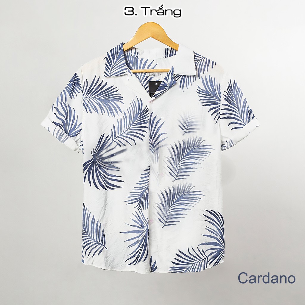 [Mã FAMAYMA2 giảm 10K đơn 50K] Áo đũi sơ mi Áo nhóm đi biển LINEN Áo có cổ họa tiết hoa lá Cardano | BigBuy360 - bigbuy360.vn