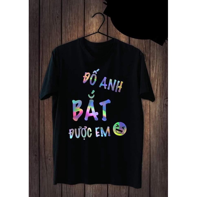 BST Áo thun tay ngắn in hình phản quang 7 màu cực chất, coton thoáng mát
