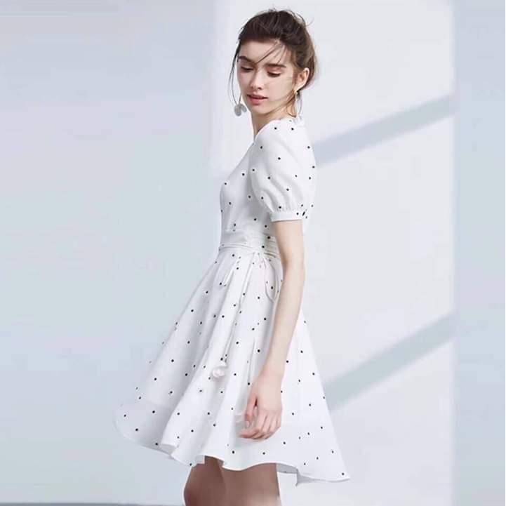 SALE - Đầm xòe chấm bi Misa Fashion MS319 xinh đẹp, trẻ trung / Công sở, đi tiệc, đi chơi (có size lớn) | BigBuy360 - bigbuy360.vn