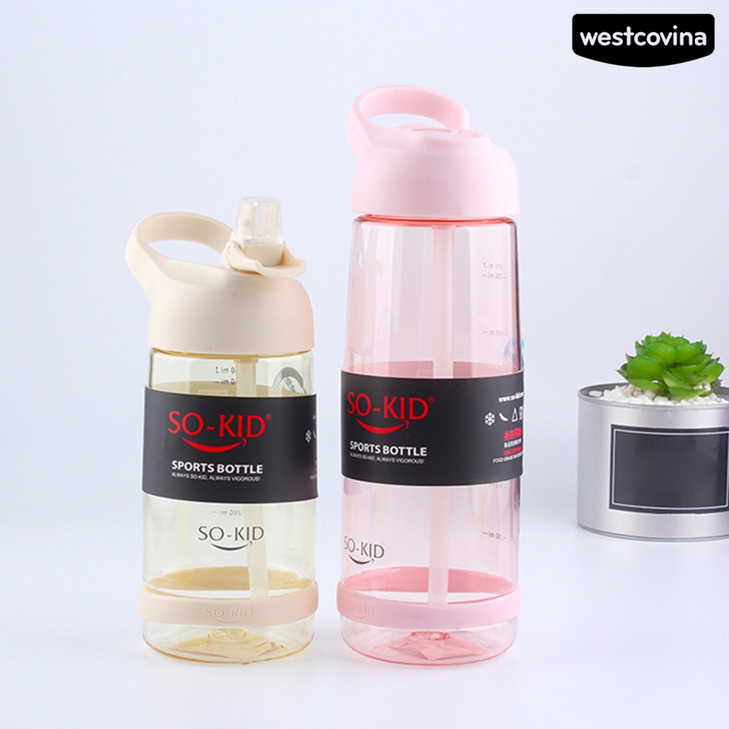 Bình Nước Thể Thao Dung Tích Lớn Có Ống Hút Tiện Lợi