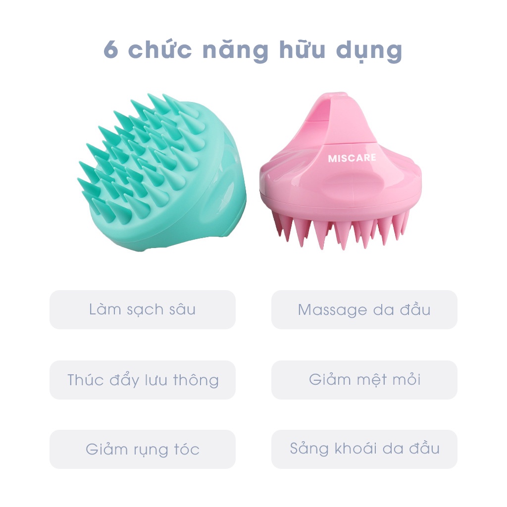 Lược gội đầu massage Miscare chính hãng
