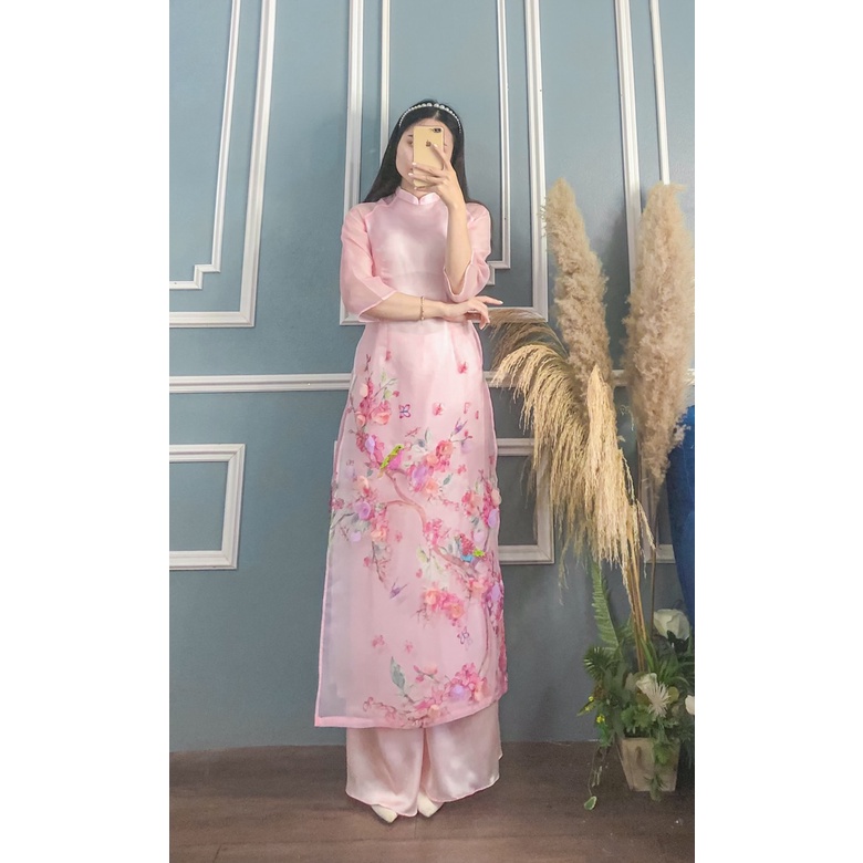 ÁO DÀI HỒNG OANH CÓ QUẦN