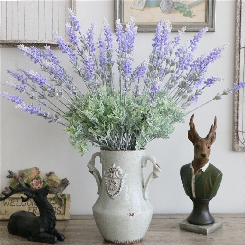 Cành hoa  oải hương-Lavender loại phủ phấn cao cấp