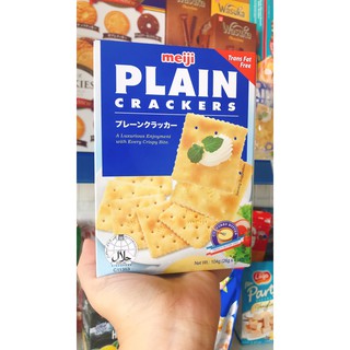 Bánh quy lạt Plain Crackers Meiji 104g