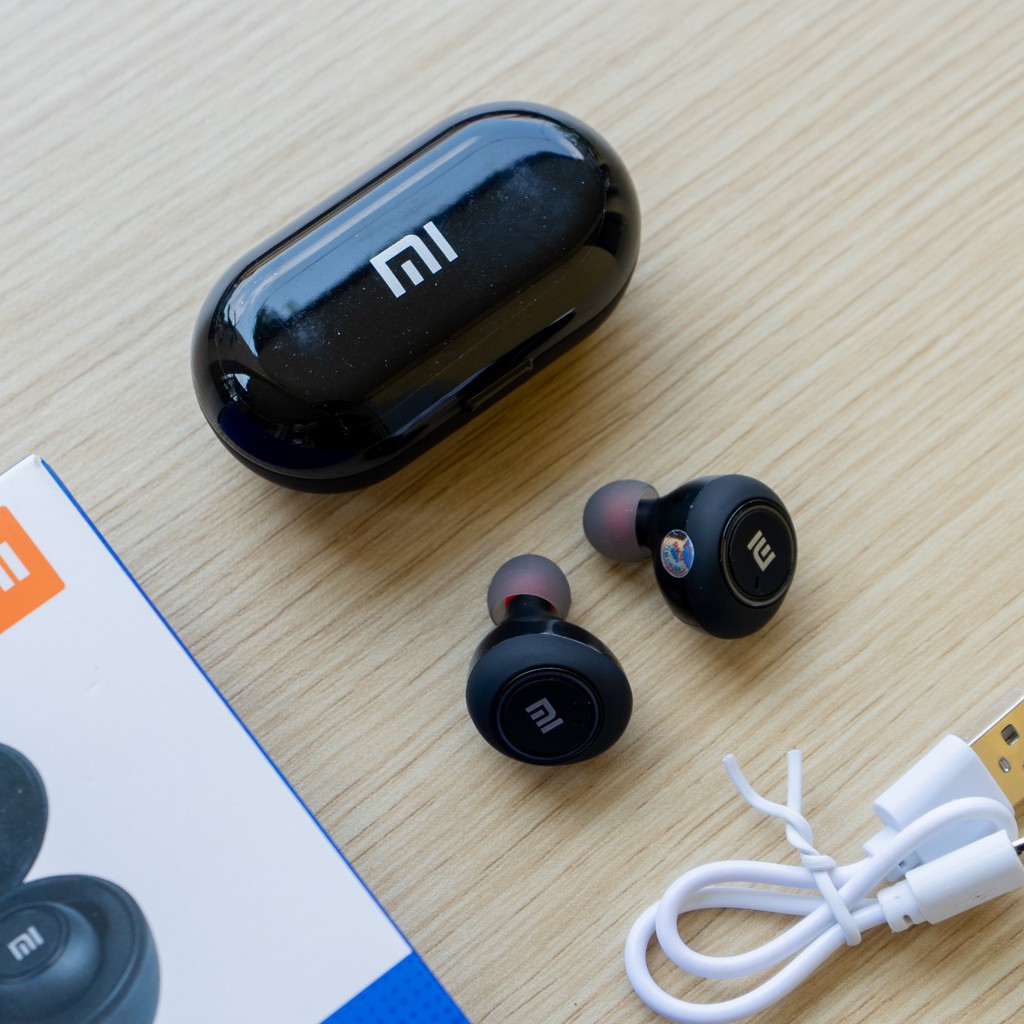 Tai Nghe Bluetooth AirDots Redmi2 Đen True Wireless | Cảm biến tự động kết nối | Bảo Hành 1 đổi 1 | BigBuy360 - bigbuy360.vn