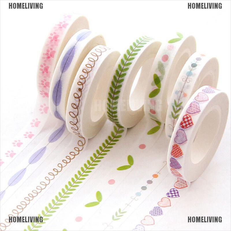 Cuộn Băng Keo Giấy Washi 7mm * 10m
