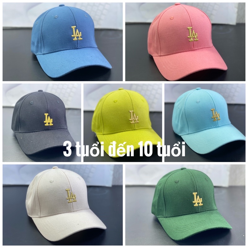Nón kết trẻ em 4 tuổi đến 7 tuổi - mũ lưỡi trai C hàn quốc thêu kết thời trang