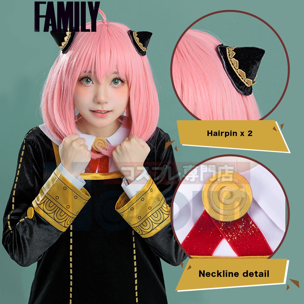 HOLOUN SPY X FAMILY Cosplay Bộ đồ hóa trang nhân vật Anya Forger hoạt hình Spy x Family