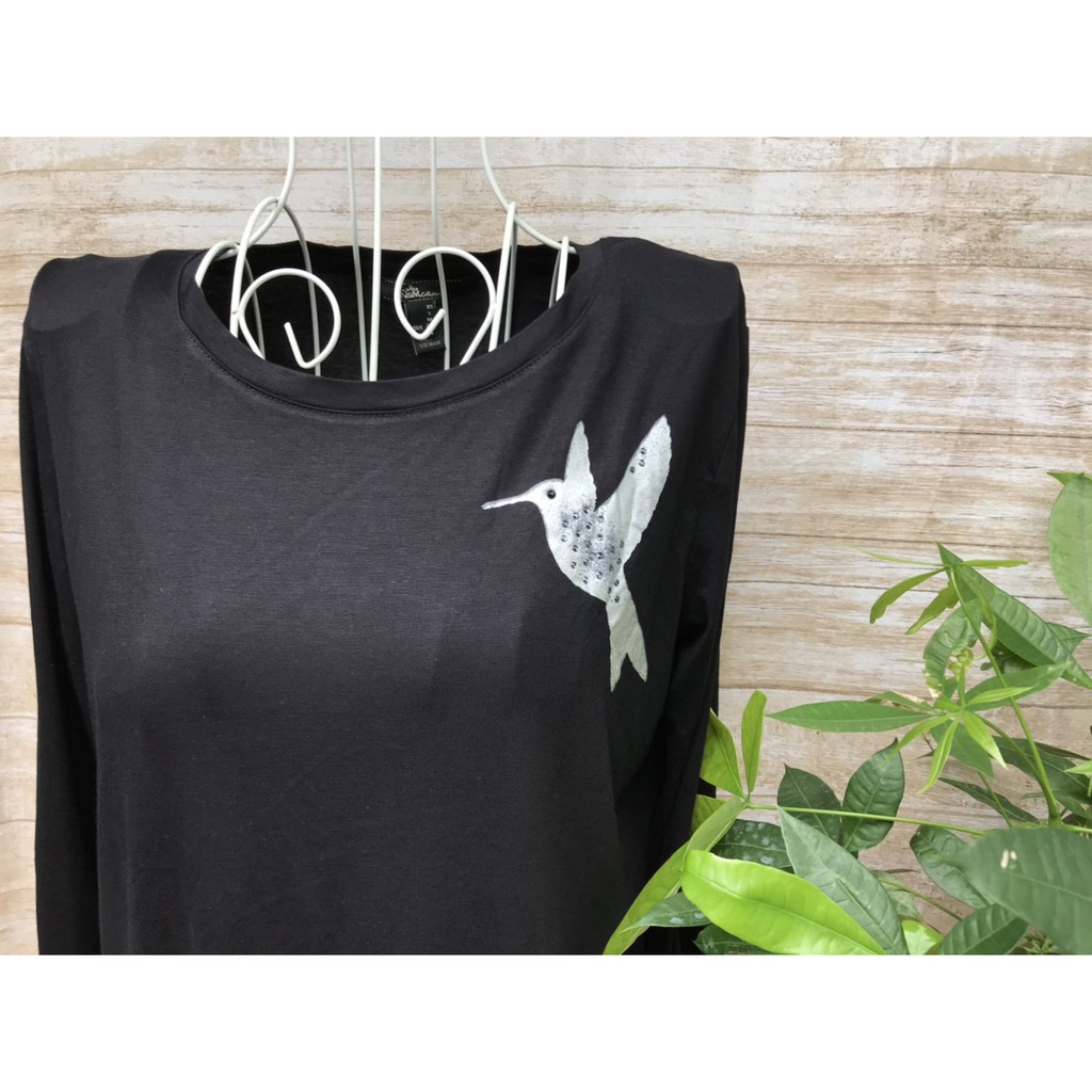 Áo thun nữ dài tay NINOMAXX_new tag size L (màu đen)