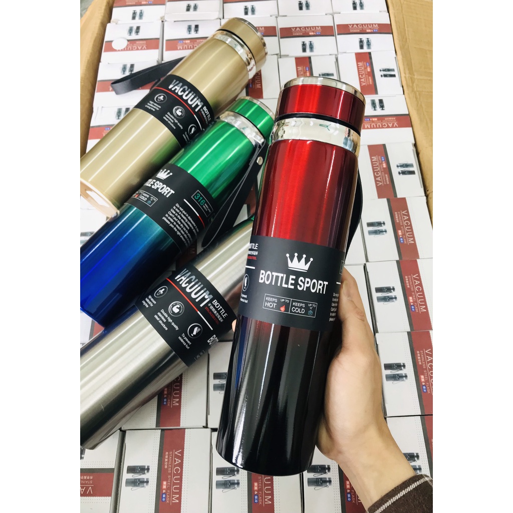 Bình giữ nhiệt nóng lạnh 1000ml inox cao cấp