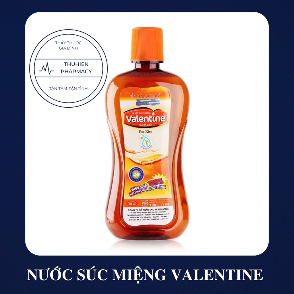 [Hàng chính hãng] NƯỚC SÚC MIỆNG VALENTINE