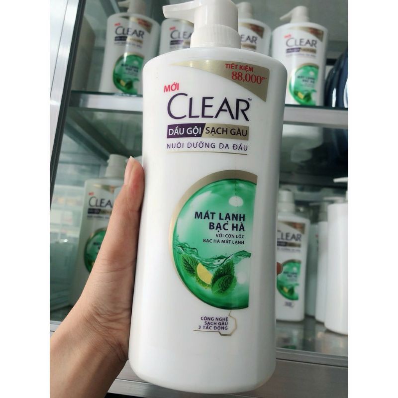 Dầu Gội CLEAR BẠC HÀ 880g