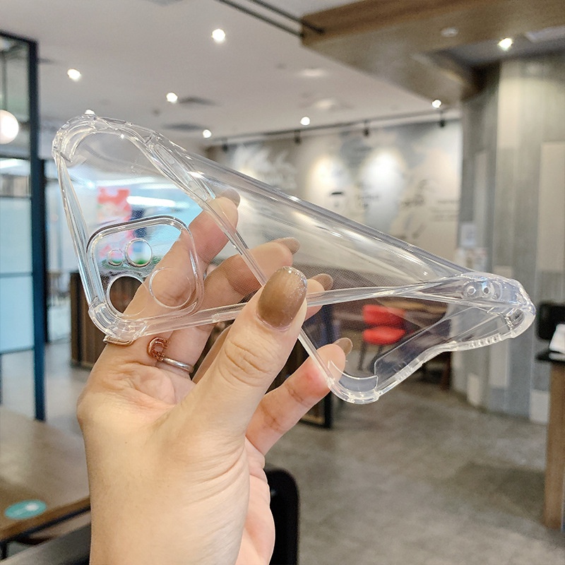 Ốp điện thoại chống rơi độ dày 1.5mm màu trong suốt cho iphone 13 12 11 Pro Max 6 6s 7 8 Plus X XS Max 13 12 Mini | BigBuy360 - bigbuy360.vn