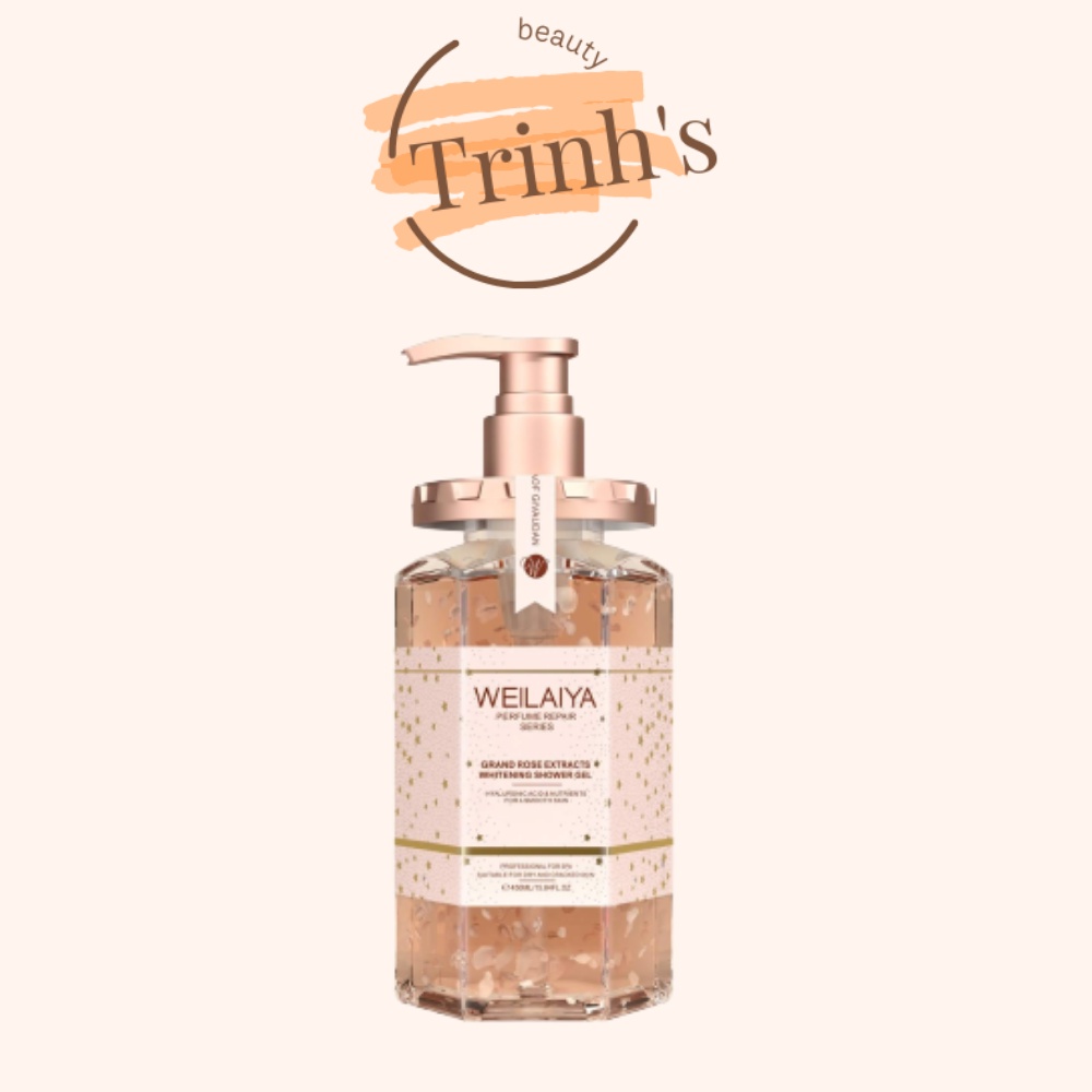 Sữa Tắm Tủy Mật Hoa Hồng Damask Weilaiya hương nước hoa mê đắm, làm sạch cấp ẩm cho da - TRINHS.BEAUTY | BigBuy360 - bigbuy360.vn