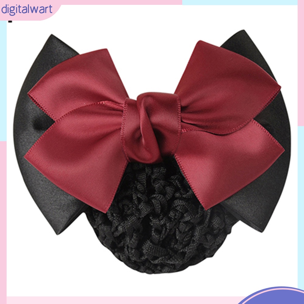 Kẹp lưới búi tóc đính nơ thời trang