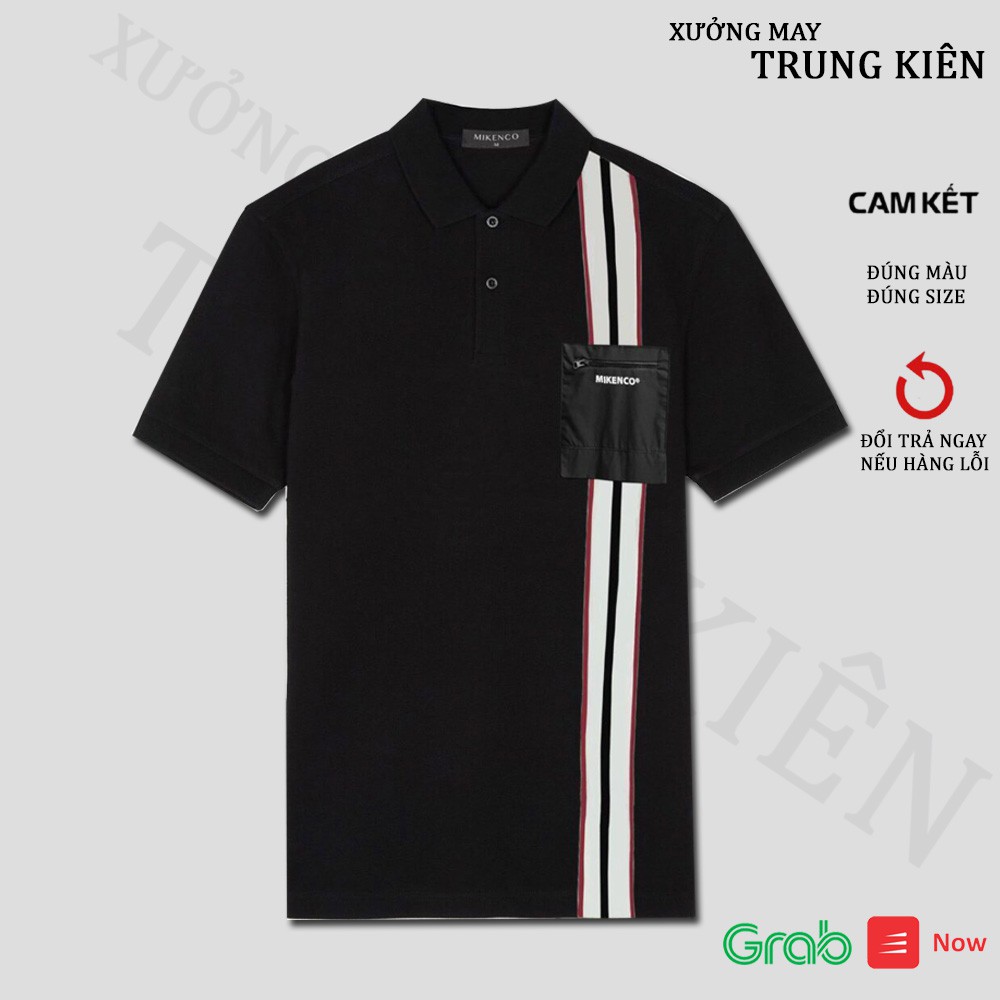 Áo Polo Nam, Áo Thun Cổ Bẻ Kẻ Sọc Phối Túi Thời Trang Sang Trọng Chất Liệu Thun Cá Sấu Cao Cấp - AC105