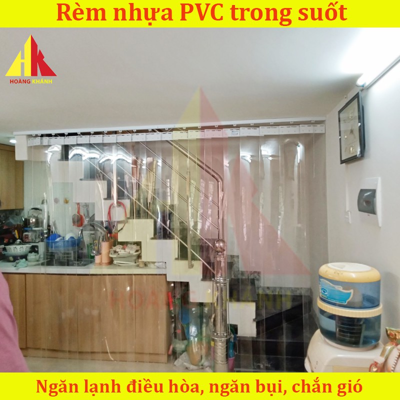 Rèm nhựa PVC trong suốt , Rèm ngăn lạnh điều hòa giá rẻ - Màn nhựa PVC trong suốt