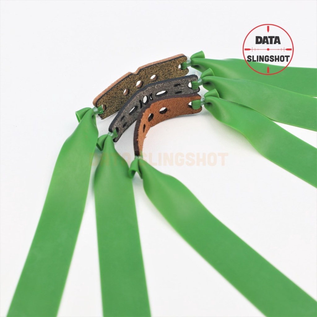 1 Bộ Dây Thun Quỷ Xanh 0.55 0.6 0.65 0.7mm cột sẵn khổ thun kéo tới má Somi dùng cho Ná Cao Su - DATA SlingShot