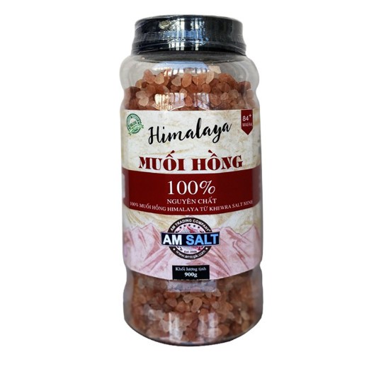 Muối Hồng Himalaya QAISAR cao cấp nấu ăn, tẩy tế bào chết - 900gr