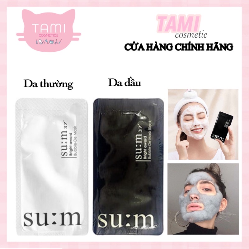 Mặt nạ thải độc trắng da Sum 37 White Award Bubble-De Mask