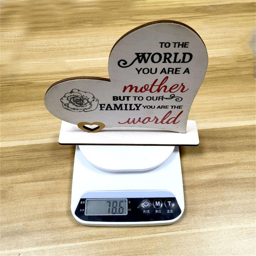 .Bảng Gỗ In Chữ &quot;N Mother You Are The World&quot; Dùng Làm Quà Tặng Ngày Của Mẹ