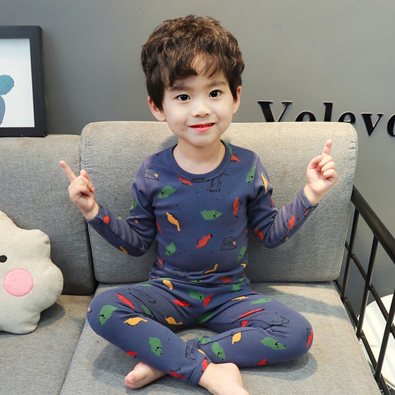 Bộ Đồ Ngủ Cotton Dài Tay Thời Trang Thu Đông Cho Bé | BigBuy360 - bigbuy360.vn