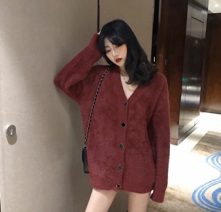 🖤 Cardigan lông thỏ 🖤 ( +2% phí shopee thu )