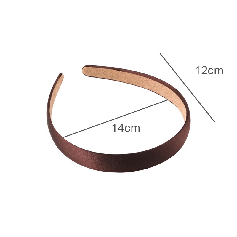 Băng đô cài tóc vải satin mỏng màu trơn đính kim tuyến lấp lánh kiểu Hàn Quốc