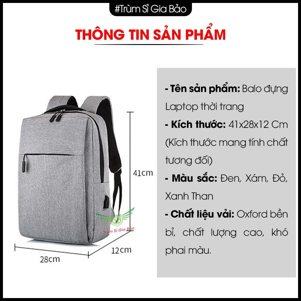 Balo laptop nam nữ 15 6 inch chống sốc , túi đựng máy tính xách tay chống nước , cặp nhỏ gọn thời trang.