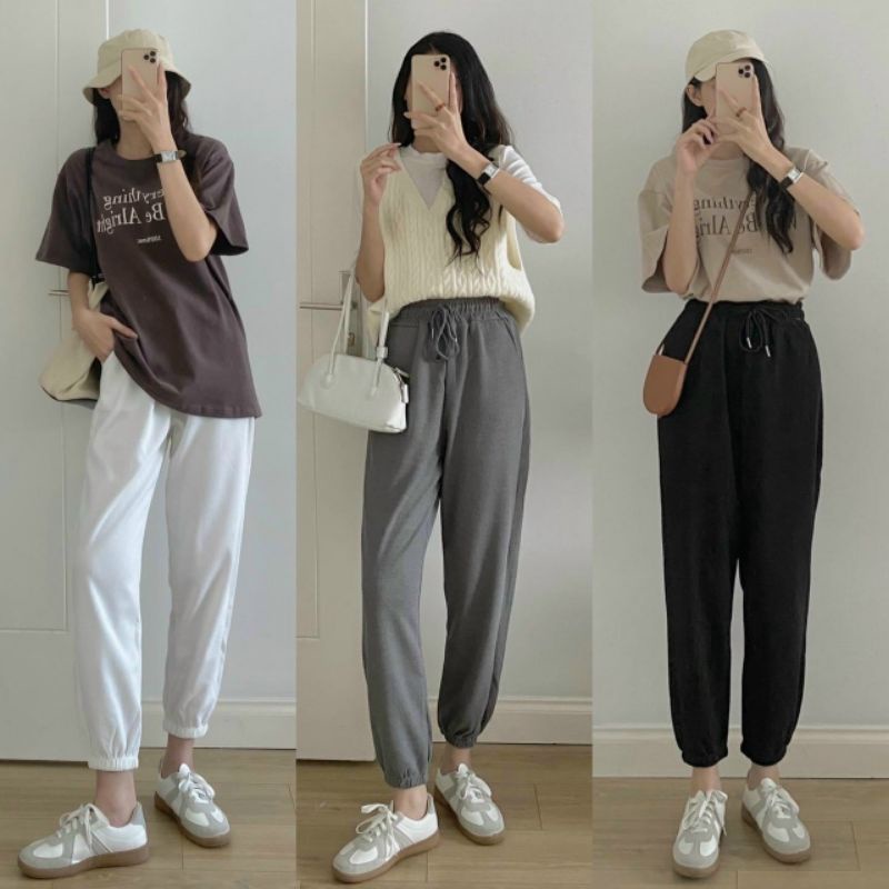 Quần nỉ cạp chun bo gấu hàng QC