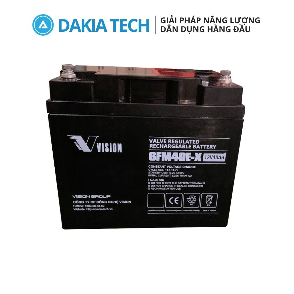 Ắc quy Vision 6FM40E-X 12V 40Ah