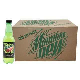 Thùng 24 chai nước ngọt Mountain Dew 390ml