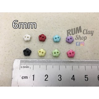 Nút Bông Hoa 6mm mini cho doll, obitsu, bjd