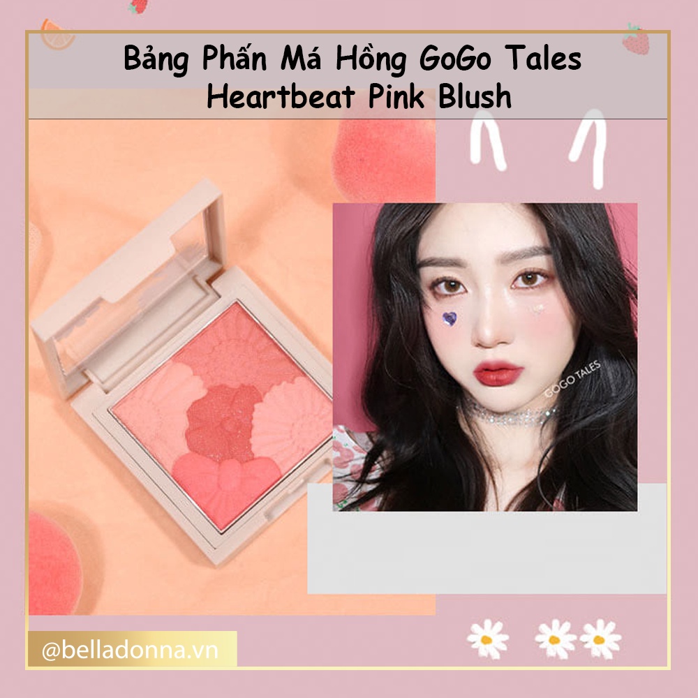 Bảng Phấn Má Hồng GoGo Tales  Heartbeat Pink Blush