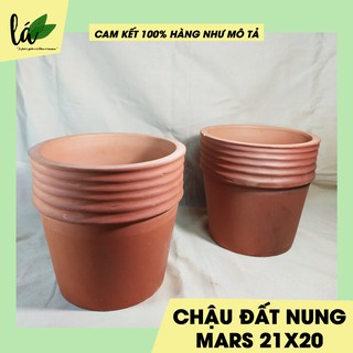 Chậu Đất Nung Trồng Cây LY GỜ MARS 21X20 Chậu Cây, Chậu Trồng Cây, Cây Cảnh, Sen Đá, Hoa Hồng (Ảnh Thật)