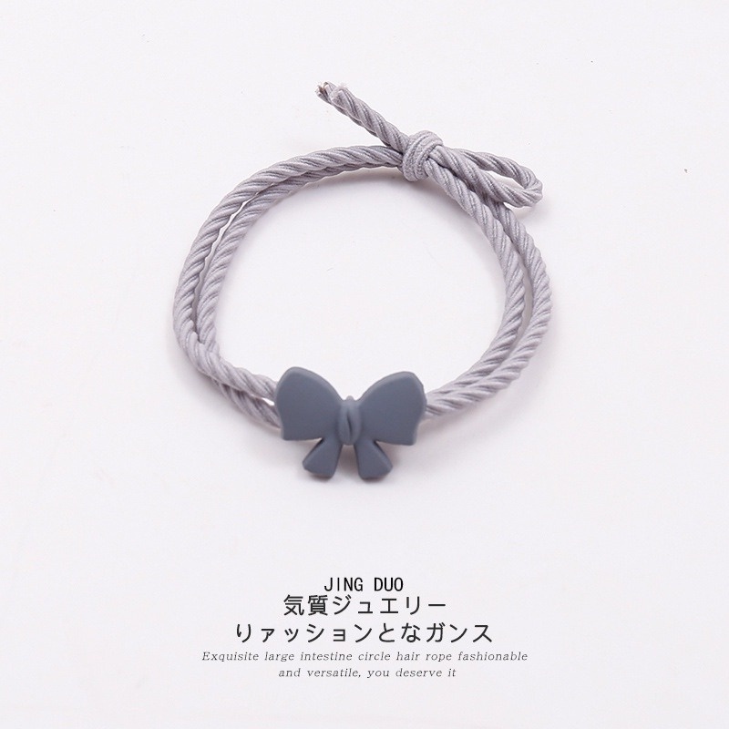 Dây Cột Tóc Cao Su Co Giãn Đính Nơ Nhỏ Dễ Thương