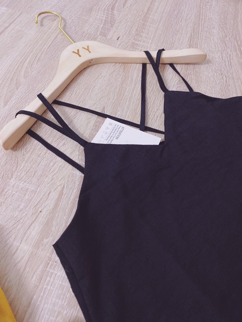 VNU205 - VÁY MAXI ĐŨI XƯỚC 2 DÂY CHÉO LƯNG | BigBuy360 - bigbuy360.vn