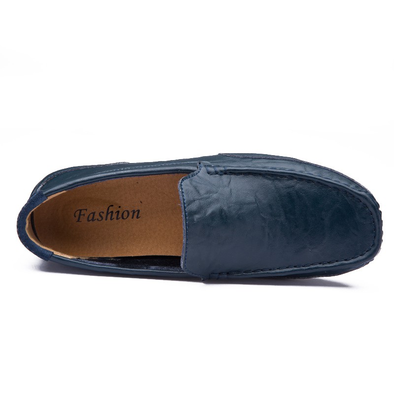 Giày lười da đế bằng size 38-46 chất lượng cao thời trang thường ngày dành cho nam