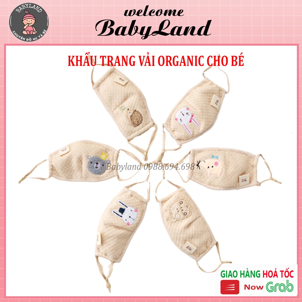 [ORGANIC] Khẩu trang vải cao cấp cho bé 100% COTTON