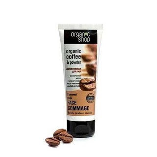 Tẩy da chết mặt Organic Shop Coffe and powder