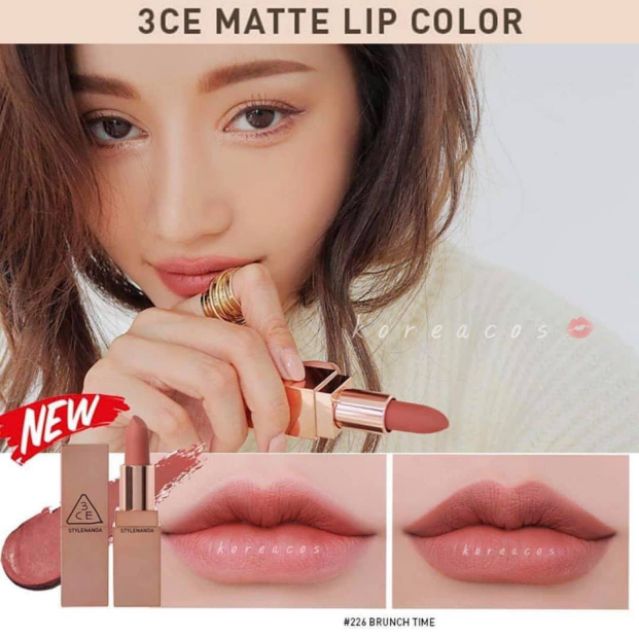 (Có Bill) [AUTH] SON 3CE MATTE LIP COLOR 2018