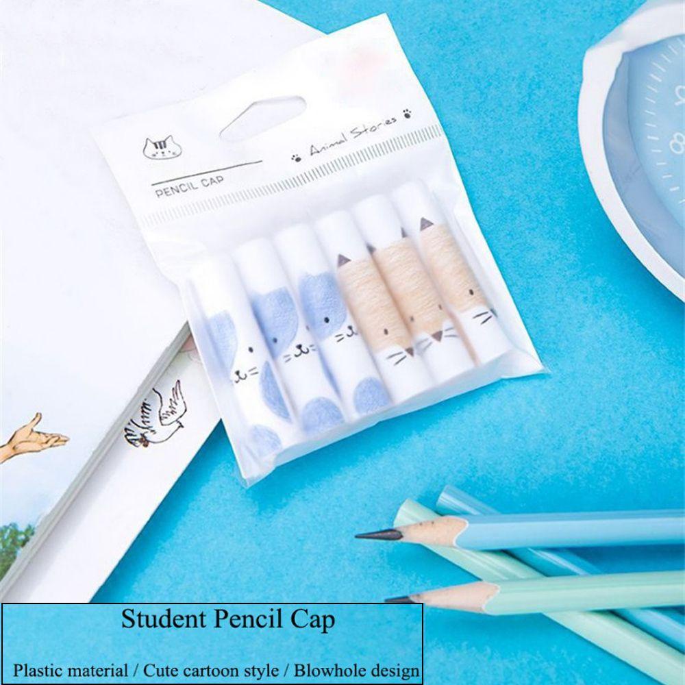 PINEVN Set 6 Nắp Đậy Bút Chì Nhiều Màu Tiện Dụng