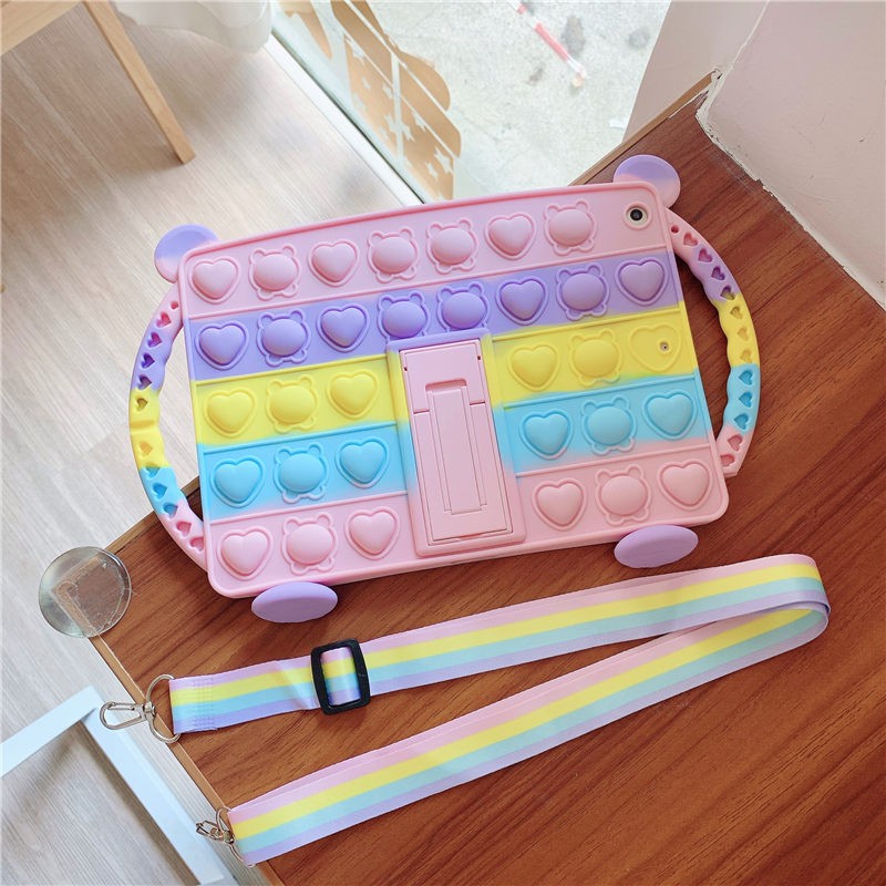 Ốp máy tính bảng silicon mềm họa tiết hoạt hình cho Samsung Galaxy Tab A 8 A7 S6 Lite 10.1 2019 2020