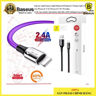 Cáp sạc nhanh tự ngắt lightning Baseus chính hãng bảo hành 18 tháng