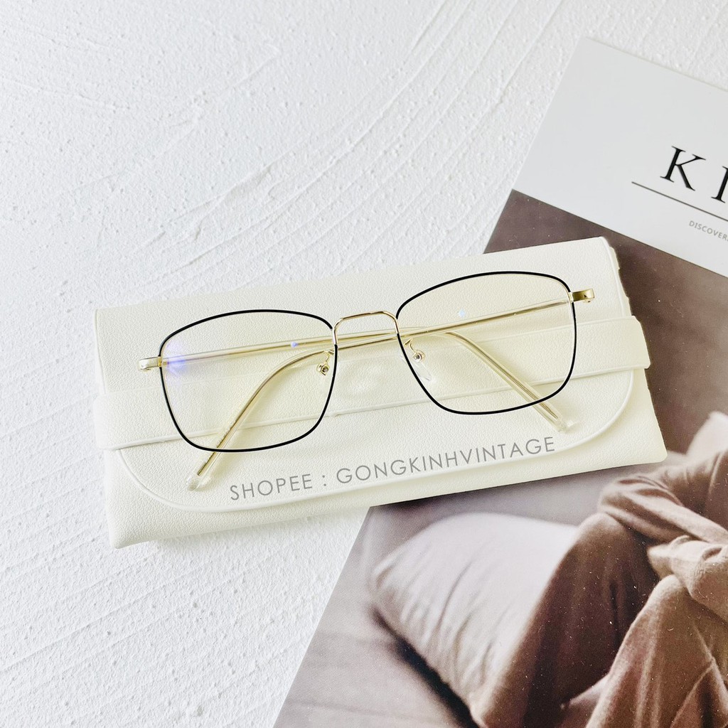 Gọng kính cận nữ , kim loại mảnh dáng vuông Fiveminutes 8818 nhiều màu siêu xinh | BigBuy360 - bigbuy360.vn