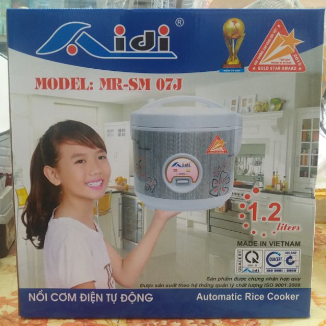 Nồi Cơm Điện AIDI 1.2L - Hàng Việt Nam - BH 12 Tháng