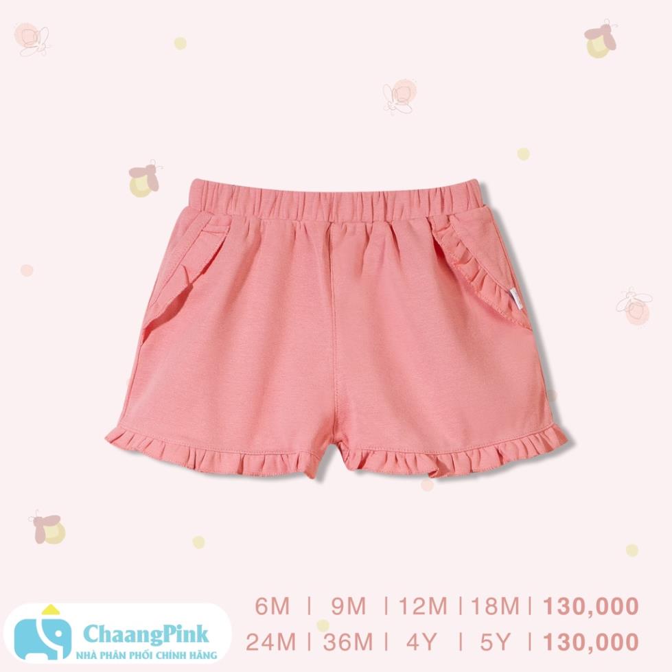 Quần short Lake hồng, quần áo trẻ em, phụ kiện, đồ sơ sinh hãng Chaang chất liệu cotton an toàn cho bé