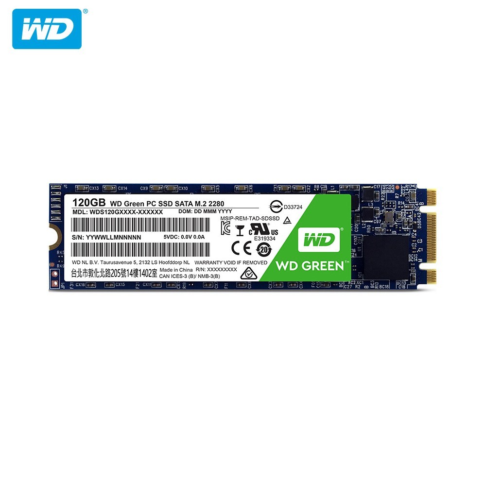 SSD M2 2280 dữ liệu phương tây WD xanh 240GB, 480GB hoặc 960GB