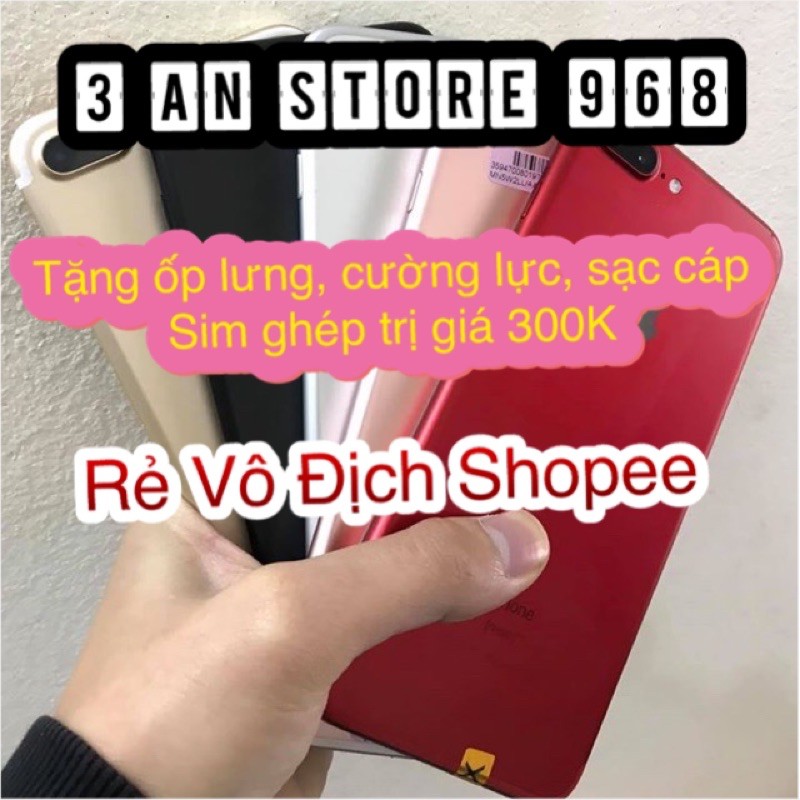 [Ảnh thật] Điện thoại Iphone 7 / 7plus / 8plus nhiều loại hàng, Quốc tế và Lock chính hãng Apple, ít xước, pin cao 9x